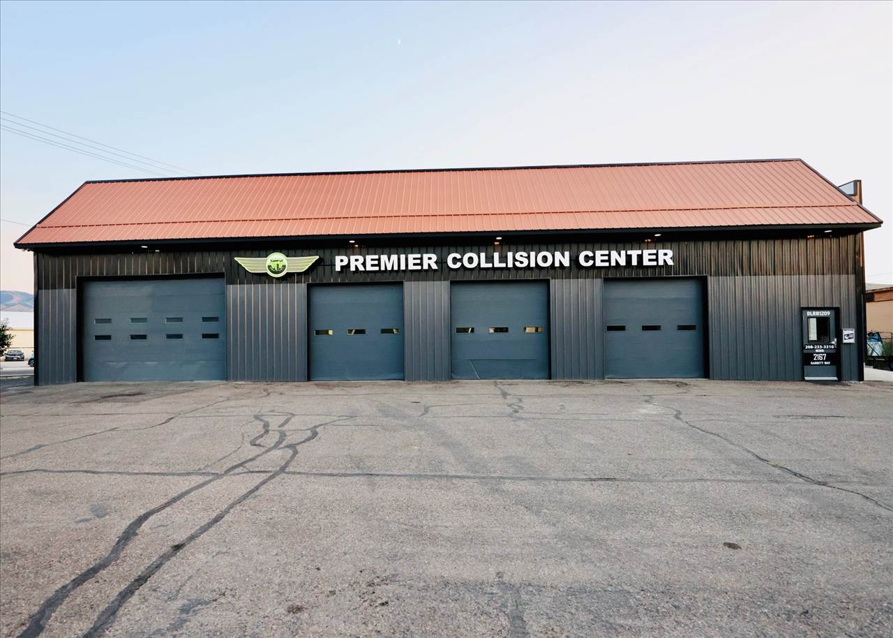 Exterior view of the Premier Collision Center Shop